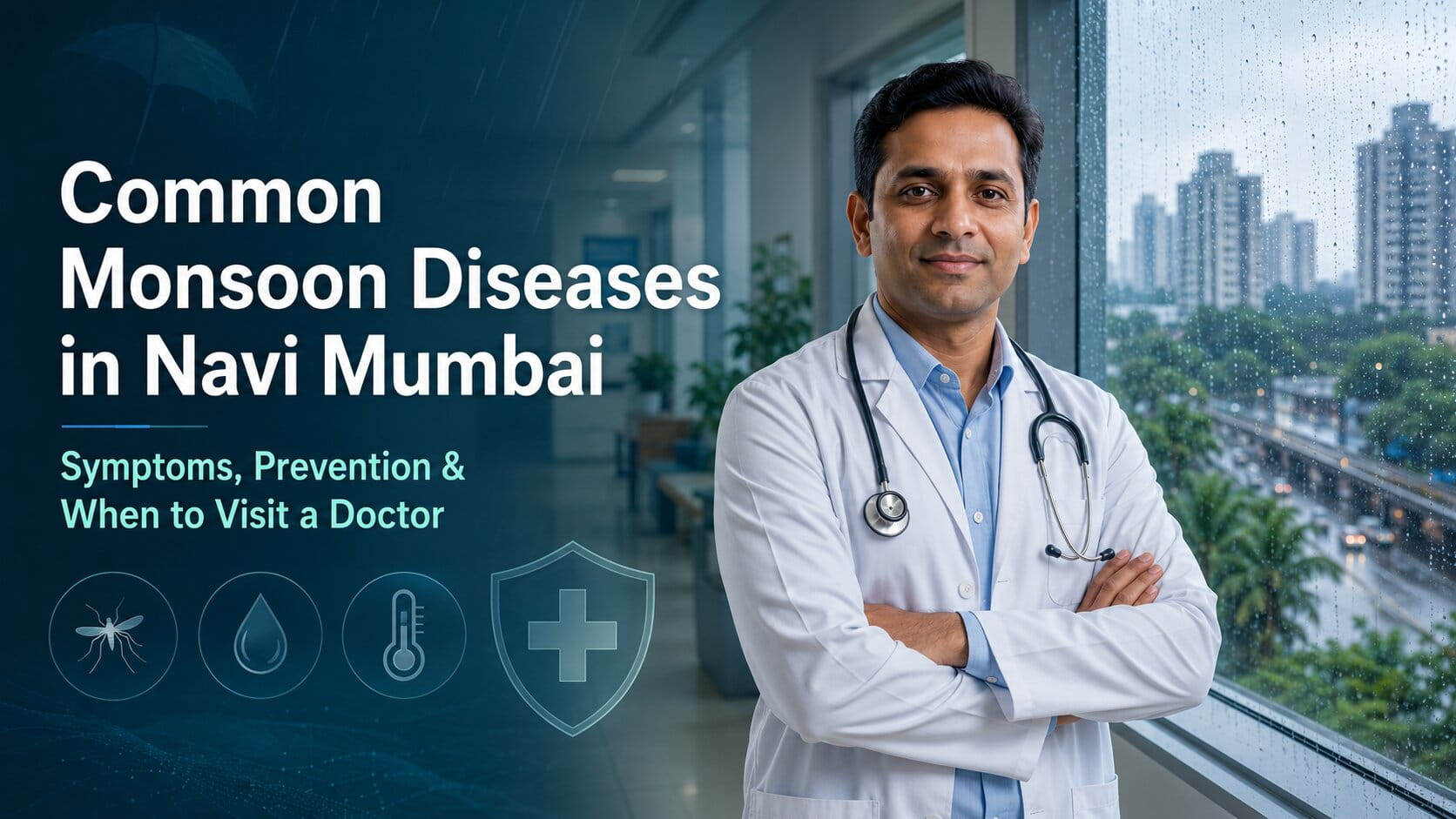 Common Monsoon Diseases in Navi Mumbai: Symptoms, Prevention & When to Visit a Doctor