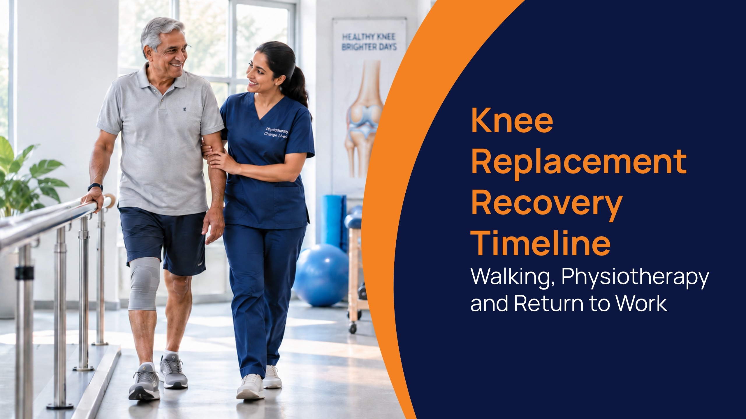 Knee Replacement Recovery Timeline: Walking, Physiotherapy, and Return to Work